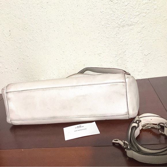 Coach D1420 SV/PH Charlie Python Leather Hobo Tote Shoulder Handbag - Picture 5 of 12